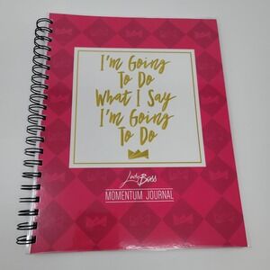 Lady Boss Momentum Journal Pink Spiral Notebook Planner Organizer Goals‎